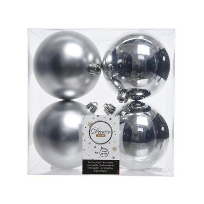 kaem22166-bola-navidad-lisa-plata-10cm-4u-