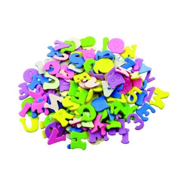 KAYEF 240 piezas letras de goma, letras de goma espuma autoadhesivas, letras  de goma eva con purpurina, letras de goma con purpurina, letras numéricas  adhesivas : : Juguetes y juegos
