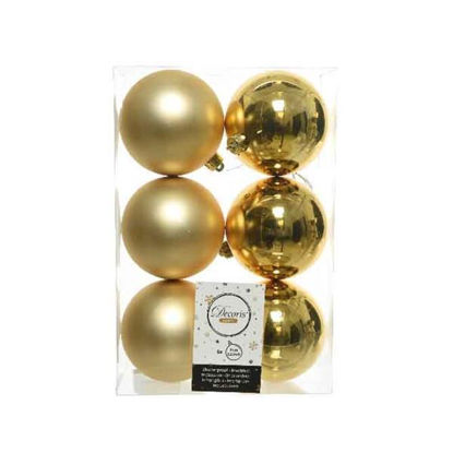 kaem22050-bola-navidad-lisa-oro-8cm-6u-