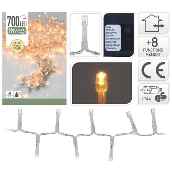 koopax8511220-luces-700-led-calido-microcluster-cable-blanco-exterior