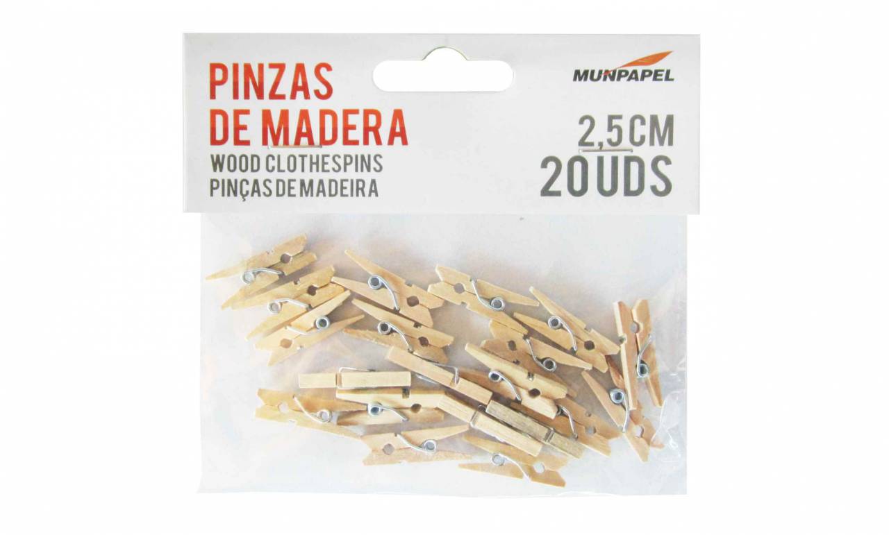Pinzas De Madera (20uds) – Cameraks