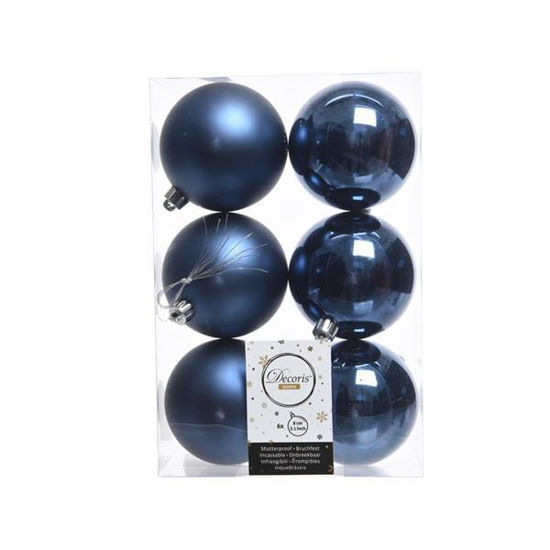 kaem22156-bola-lisa-azul-8cm-6u-azul-noche