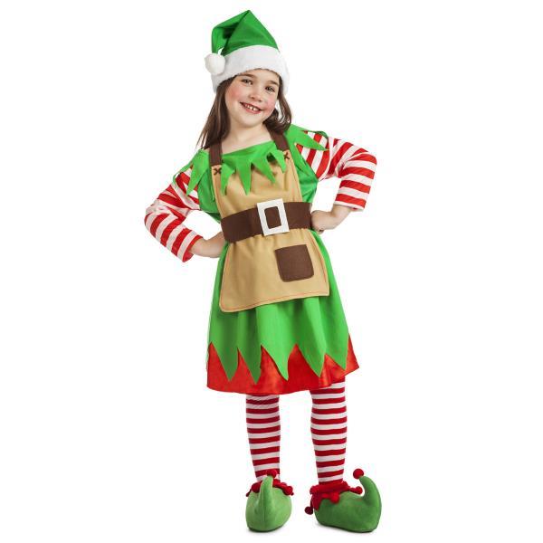 Disfraz de Elfa Roja con gorro para niños