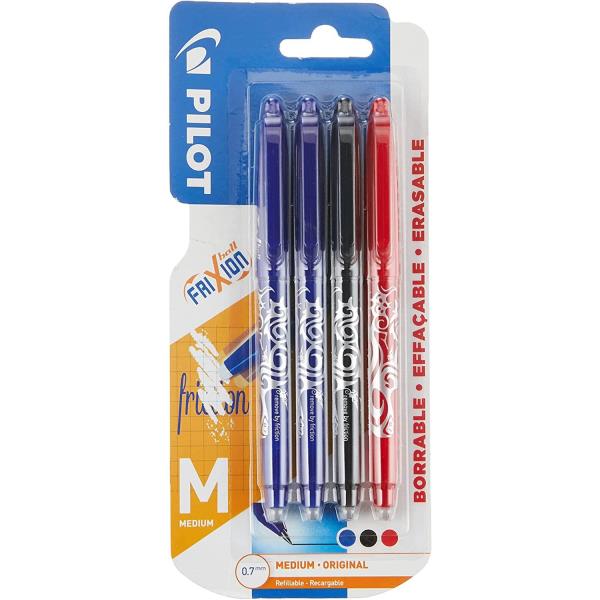 Set bolígrafos borrables Faunia tinta negra