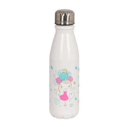 Botella Agua Infantil 500ml Metálica Disney Varios Modelos