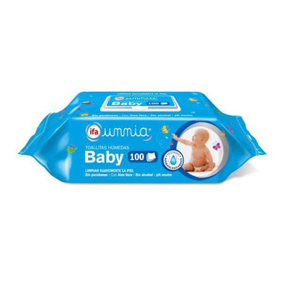 Tradineur - Toallitas húmedas para bebé Baby Zero- Incluye 80 Unidades -  Material Natural - Aloe Vera - Incluye tapa.