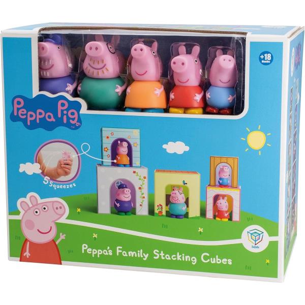 Set de 6 Caretas y Pegatinas Peppa Pig