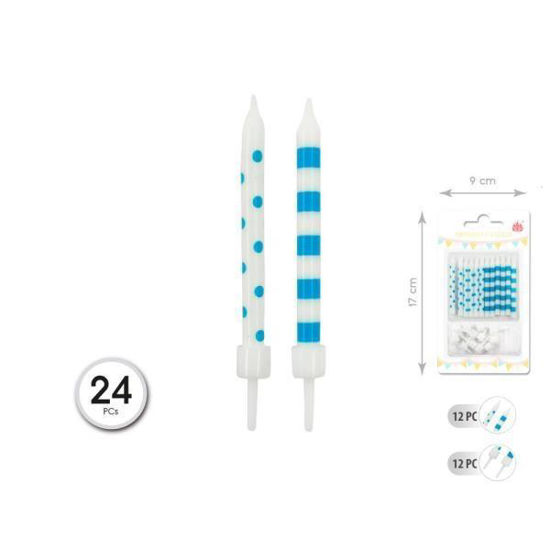 tila50049-vela-6cm-lunares-rayas-az